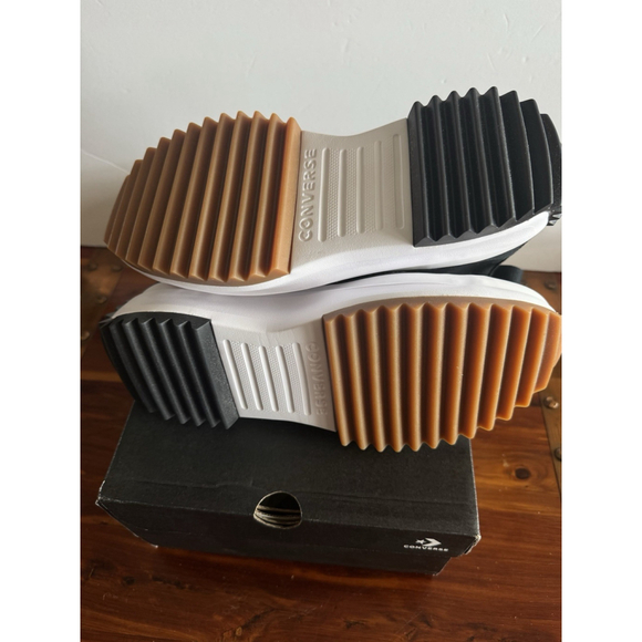 Converse Run Star Hike Hi Black Platform Sneakers Men’s 8 Women’s 9.5 New - Picture 5 of 8